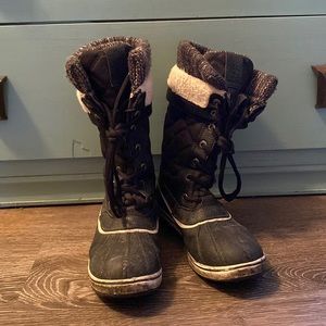 Womens calf high snow boots